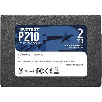 Накопичувач SSD 2TB Patriot P210 2.5" SATAIII TLC (P210S2TB25) P210S2TB25 фото