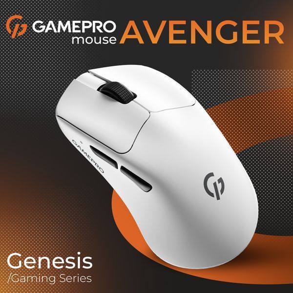 Миша бездротова GamePro Genesis Avenger White (GM096W) GM096W фото