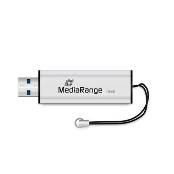 Флеш-накопичувач USB3.0 128GB MediaRange Black/Silver (MR918) MR918 фото