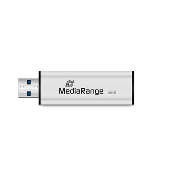 Флеш-накопичувач USB3.0 128GB MediaRange Black/Silver (MR918) MR918 фото