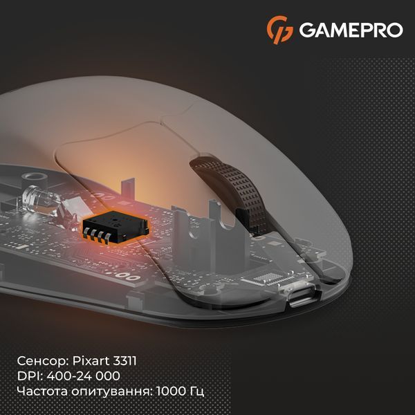 Миша бездротова GamePro Genesis Avenger White (GM096W) GM096W фото