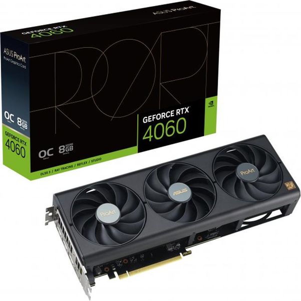 Відеокарта GF RTX 4060 8GB GDDR6 ProArt OC Asus (PROART-RTX4060-O8G) PROART-RTX4060-O8G фото