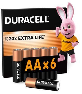 Лужні батарейки Duracell AA, 6 шт. 5020546/5020636/5016888/5007757/ 5020546/5020636/5016888/5007757/ фото