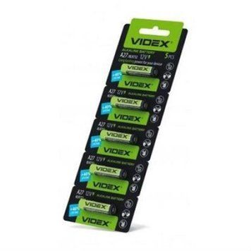 Батарейка Videx Alkaline A27/27A/MN27 BL 5шт VDXA27-AL-27A-12V фото