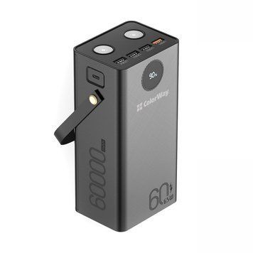 Універсальна мобільна батарея ColorWay Powerful 60000mAh Black (CW-PB600LPA5BK-PDD) CW-PB600LPA5BK-PDD фото