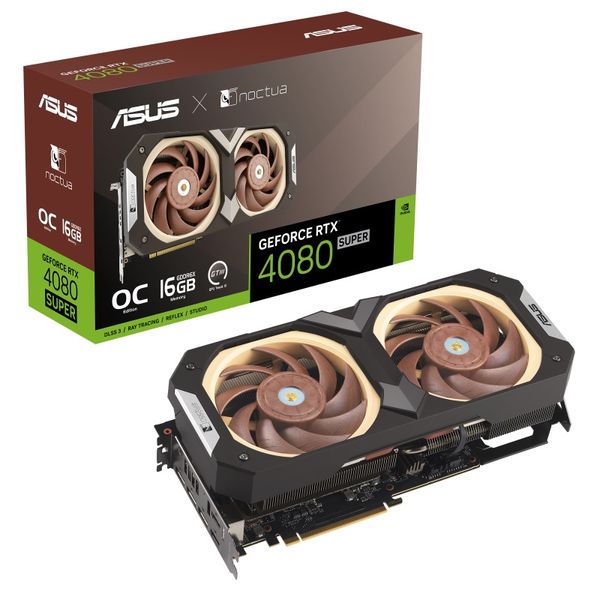 Відеокарта GF RTX 4080 Super 16GB GDDR6X Noctua OC Asus (RTX4080S-O16G-NOCTUA) RTX4080S-O16G-NOCTUA фото