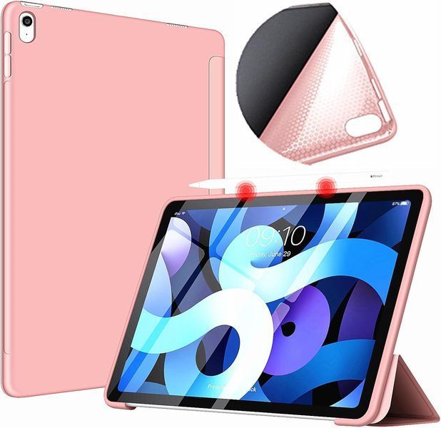 Чохол-книжка BeCover Tri Fold Soft TPU Silicone для Apple iPad Air (4/5) 2020/2022 10.9" Pink (711133) 711133 фото