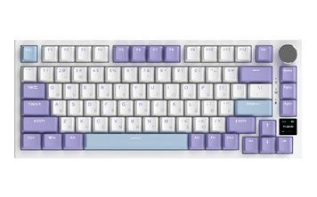 Клавіатура бездротова Ajazz AK820 Pro Flying Fish Switch Purple RGB With Screen (AK820PRO-FF-PWB) AK820PRO-FF-PWB фото