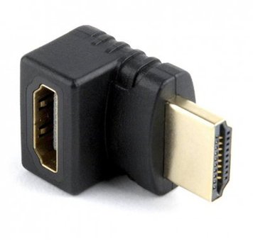 Адаптер Cablexpert HDMI - HDMI, M/F, Г-подібний, чорний (A-HDMI270-FML) пакет A-HDMI270-FML фото