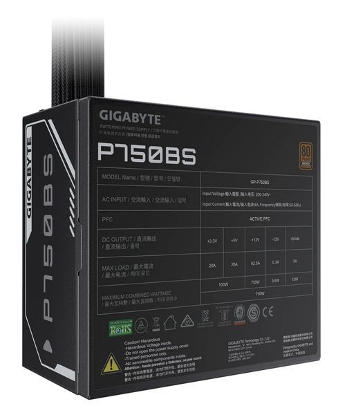 Блок живлення Gigabyte GP-P750BS 750W GP-P750BS фото