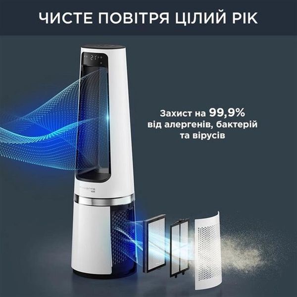 Очищувач повітря Rowenta Eclipse 3in1 White (QU5060F0) QU5060F0 фото