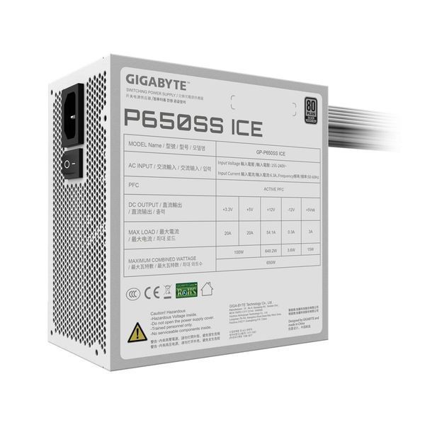 Блок живлення Gigabyte GP-P650SS ICE 650W GP-P650SS ICE фото