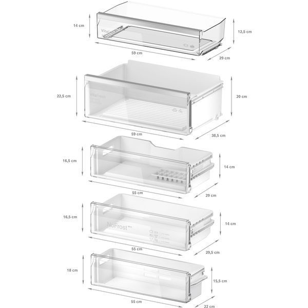 Холодильник з нижньою морозильною камерою Bosch KBN96ADD0 Built-in KBN96ADD0 фото