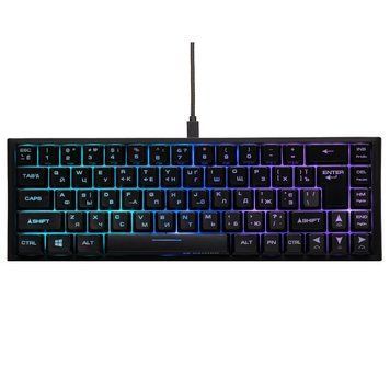 Клавіатура 2E Gaming KG350UBK RGB Ukr Black (2E-KG350UBK) 2E-KG350UBK фото