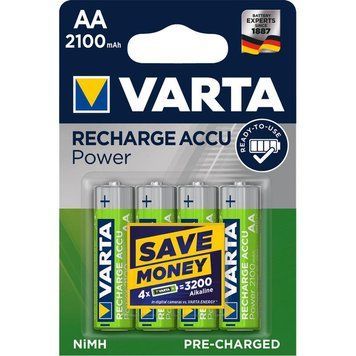Акумулятор Varta Ready to Use AA/HR06 Ni-MH 2100 mAh BL 4шт Varta 56706 фото