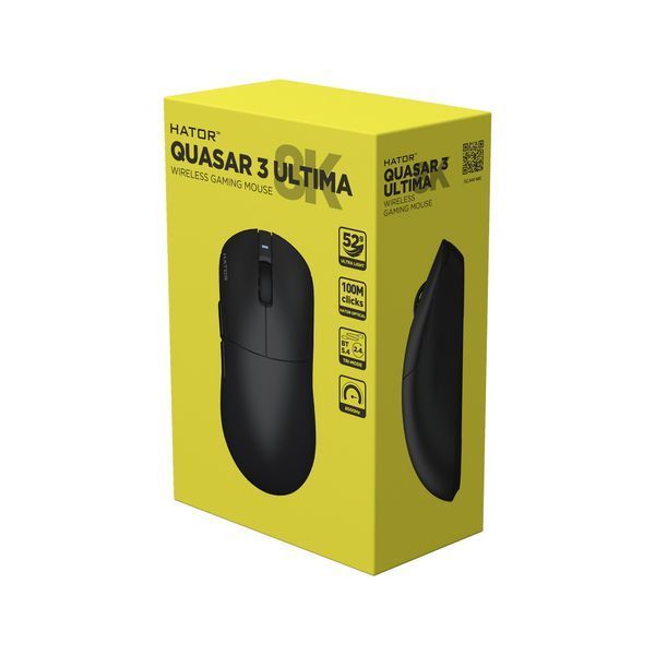 Миша бездротова Hator Quasar 3 Ultima 8K Wireless Black (HTM762) HTM762 фото