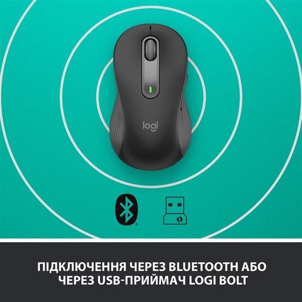Миша бездротова Logitech Signature M650 L Left Graphite (910-006239) 910-006239 фото