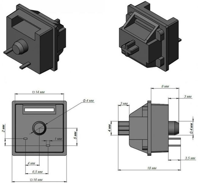 Набір перемикачів Motospeed Outemu Black (mtsw10bck) mtsw10bck фото