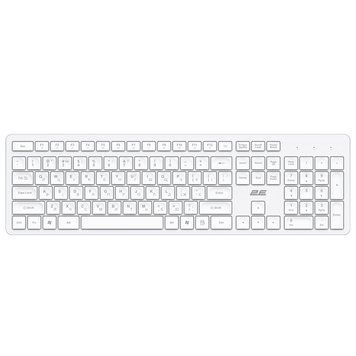 Клавіатура бездротова 2E KS260 WL EN/UKR White (2E-KS260WWH_UA) 2E-KS260WWH_UA фото
