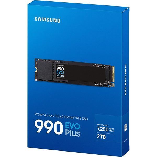 Накопичувач SSD 2ТB Samsung 990 EVO Plus M.2 2280 PCIe 5.0 x2 NVMe V-NAND TLC (MZ-V9S2T0BW) MZ-V9S2T0BW фото