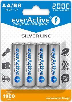 Акумулятор everActive AA/HR06 Ni-MH 2000mAh BL 4шт EVHRL6-2000 фото