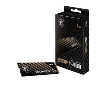 Накопичувач SSD 1TB MSI Spatium M470 Pro M.2 2280 PCIe 4.0 x4 NVMe 3D NAND TLC (S78-440L0J0-P83) S78-440L0J0-P83 фото