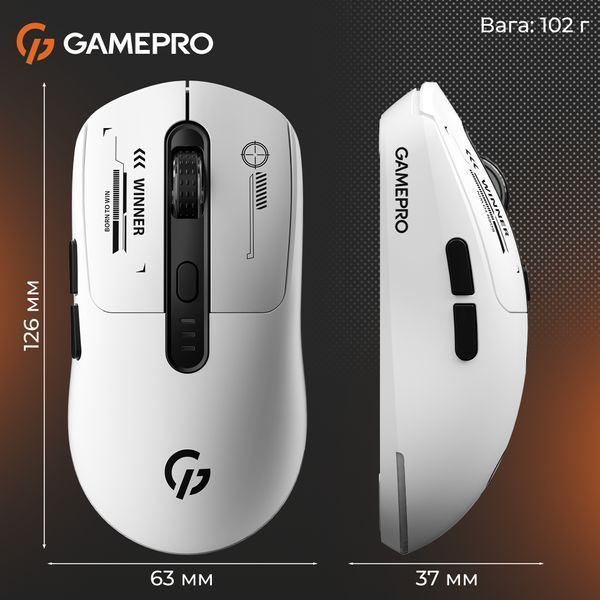 Миша бездротова GamePro Genesis Winner White (GM079W) GM079W фото