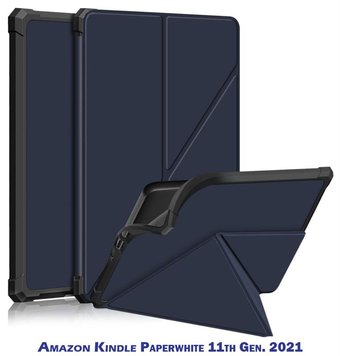 Чохол-книжка BeCover Ultra Slim Origami для Amazon Kindle Paperwhite 11th Gen. 2021 Deep Blue (707219) 707219 фото