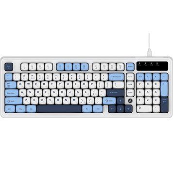 Клавіатура Ajazz AF98 Black USB-C Glacier Blue (AF98-GB) AF98-GB фото