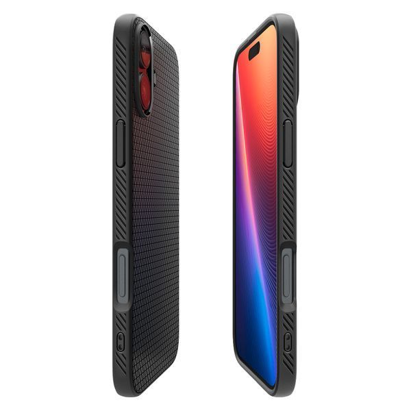 Чохол-накладка Spigen Liquid Air для Apple iPhone 16 Plus Matte Black (ACS08066) ACS08066 фото