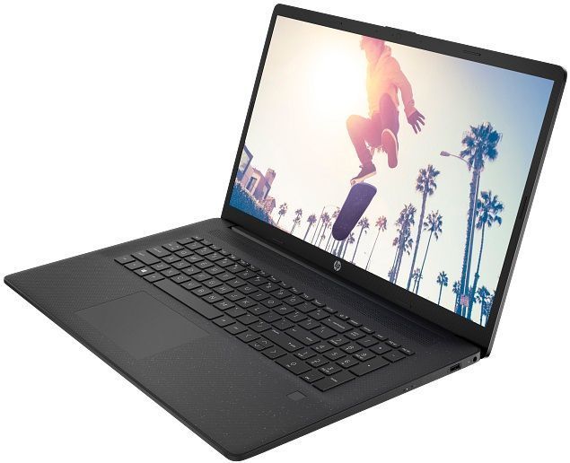 Ноутбук HP 17-cp2029ua 17.3" FHD IPS AG, AMD R5-7520U, 16GB, F512GB, UMA, DOS, чорний CS8C3EA фото