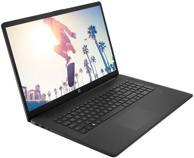 Ноутбук HP 17-cp2029ua 17.3" FHD IPS AG, AMD R5-7520U, 16GB, F512GB, UMA, DOS, чорний CS8C3EA фото