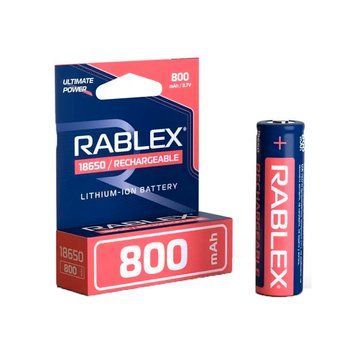 Акумулятор Rablex 18650 Li-Ion 800mAh RB-18-800 фото