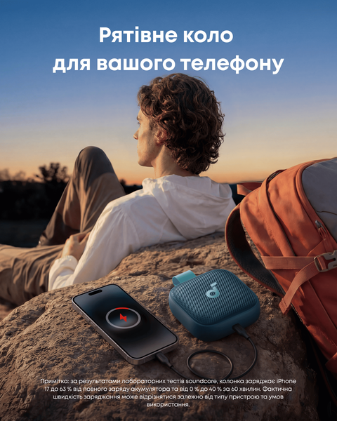 Портативна акустика Anker SoundСore Boom Go 3i Blue D5103030 D5103030 фото