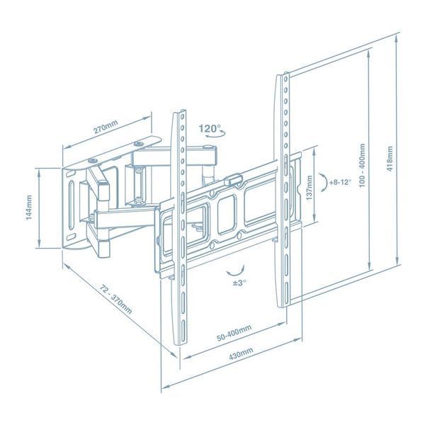 Кронштейн Walfix R-414B (VESA400х400) R-414B фото