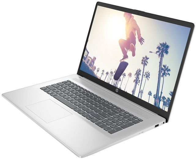 Ноутбук HP 17-cn4042ua 17.3" FHD IPS AG, Intel 5-120U, 16GB, F1024GB, UMA, DOS, сріблястий CS8C1EA фото