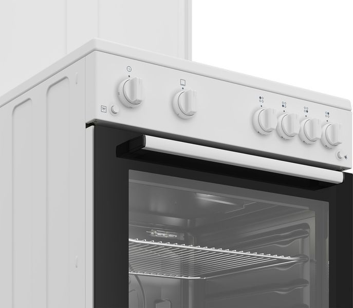 Плита Beko газова, 64л, 60x60см, таймер, білий FBG62121WD фото