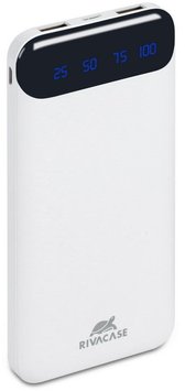 Універсальна мобільна батарея Rivacase Rivapower 10000mAh White (VA2240) RIVAPOWER VA2240 (White) фото