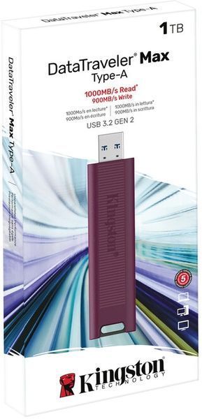 Флеш-накопичувач USB3.2 1TB Kingston DataTraveler Max Red (DTMAXA/1TB) DTMAXA/1TB фото