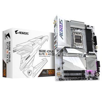 Материнська плата Gigabyte B650E Aorus Elite X AX Ice Socket AM5 B650E AORUS ELITE X ICE фото