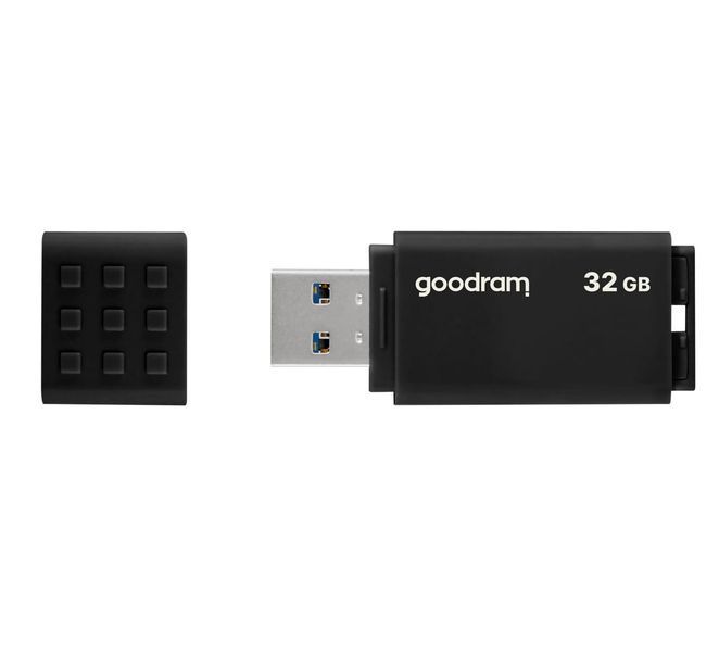 Флеш-накопичувач USB3.2 32GB Goodram UME3 Black (UME3-0320K0R11) UME3-0320K0R11 фото
