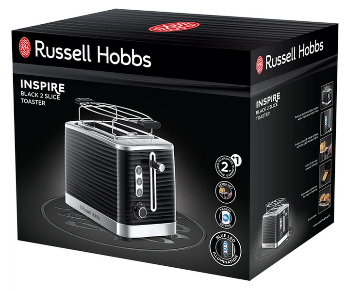 Тостер Russell Hobbs 24371-56 Inspire Black 23681036002 23681036002 фото