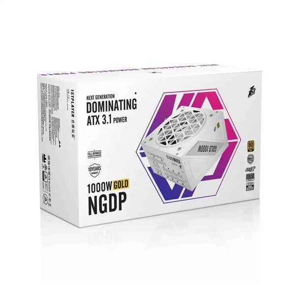 Блок живлення 1stPlayer HA-1000BA4 1000W White (NGDP-GLD-1000-WH-EU) NGDP-GLD-1000-WH-EU фото
