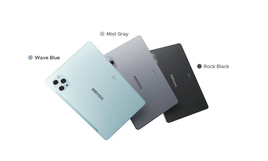 Планшет Doogee Tab G6 11" 6ГБ, 256ГБ, LTE, 8000мА&bull;год, Android, сірий 6923740264454 фото