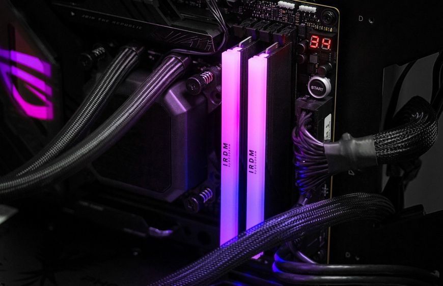 Модуль пам`ятi DDR5 2x16GB/6000 Goodram IRDM RGB Black (IRG-60D5L30S/32GDC) IRG-60D5L30S/32GDC фото