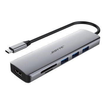 Концентратор Boyye USB-C 6-в-1 (UC-602) UC-602 фото