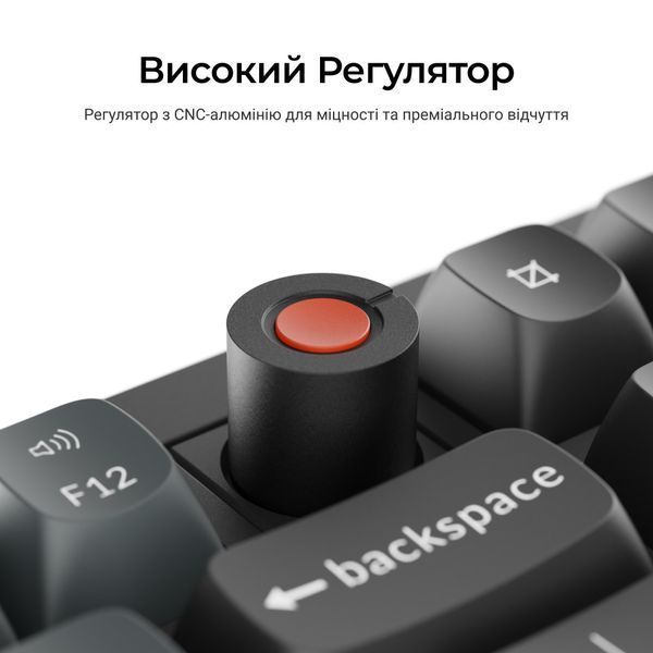 Клавіатура Keychron V6 8K Keychron Super Red Switch Black RGB (V6W-D1-UA) V6W-D1-UA фото
