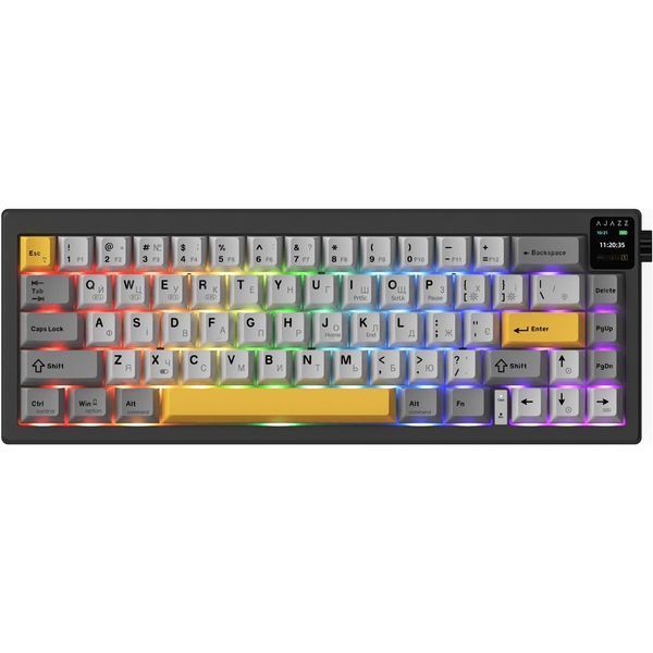 Клавіатура бездротова Ajazz AK650 Flying Fish Switch Black (AK650-FF-BGY) AK650-FF-BGY фото