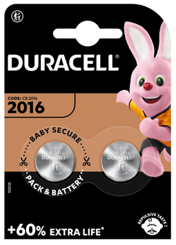 Батарейка Duracell DL2016 DSN 2 шт. 5018078/5007667/5010969/5014810 5018078/5007667/5010969/5014810 фото