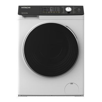Прально-сушильна машина Hitachi фронтальна, 8(5)кг, 1400, A, 60см, дисплей, пара, інвертор, білий BD-D802HVOW фото